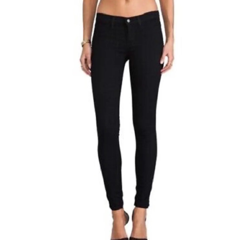 J BRAND Super Skinny Pitch Stretch Jean Jeggings Mid Rise